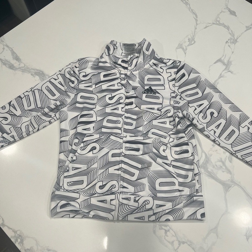adidas Kids Black and White Graphic Jacket
#63